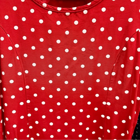 My Michelle Brand Red White Polka Dot Big Girls Size 12 Swing Dress Tween Age - Picture 3 of 4
